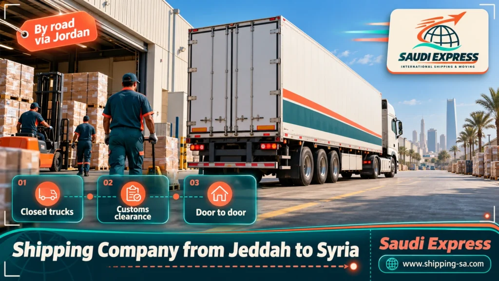 Shipping Company from Jeddah to Syria