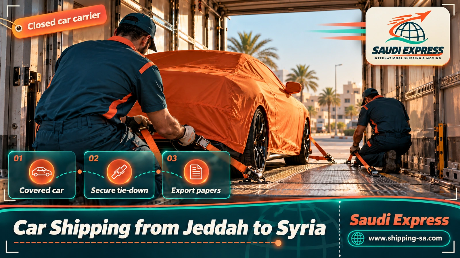 Car Shipping from Jeddah to Syria