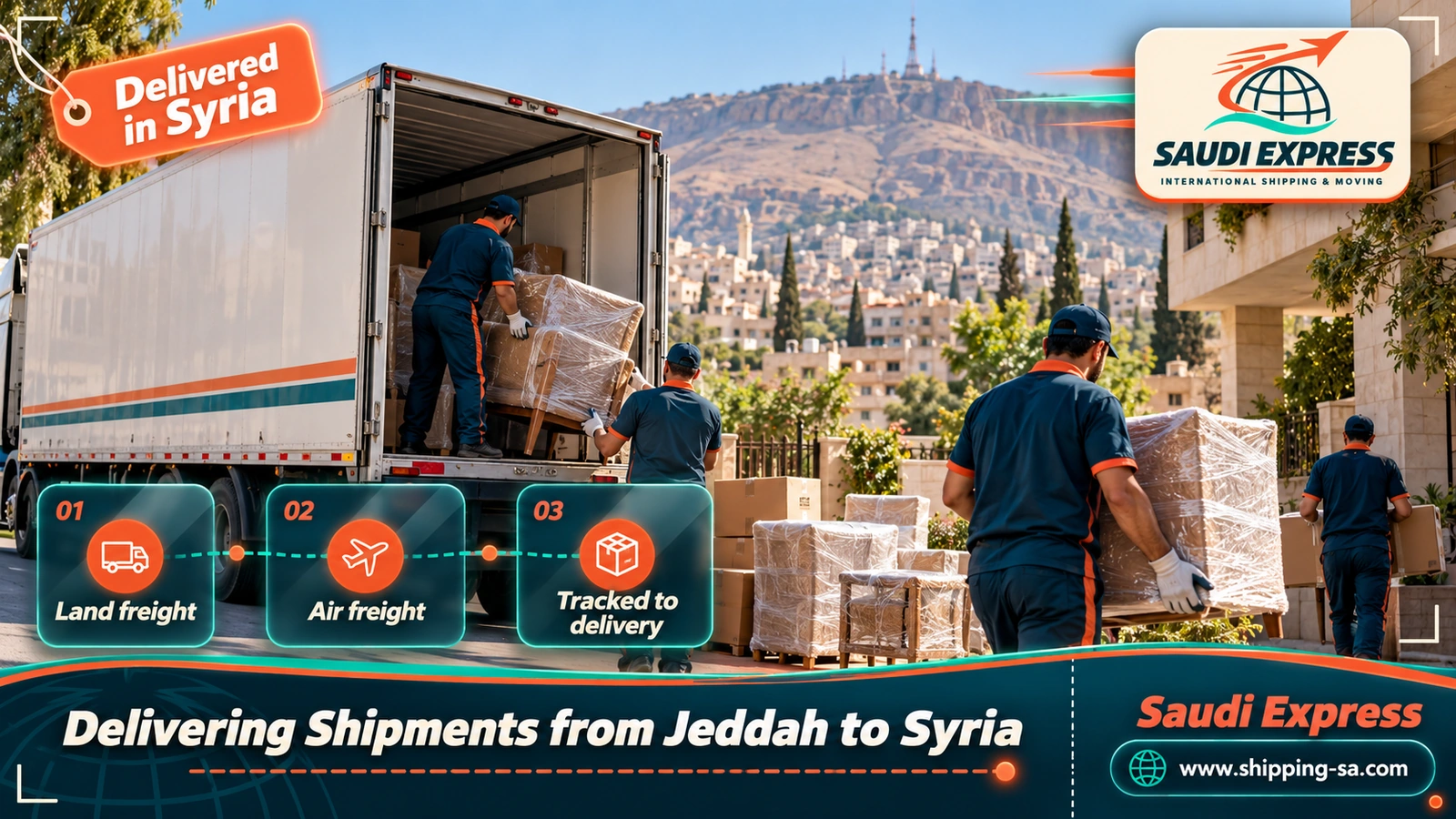 Delivering Shipments from Jeddah to Syria