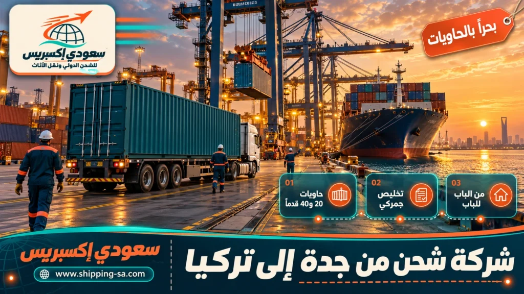 شركة شحن من جدة إلى تركيا