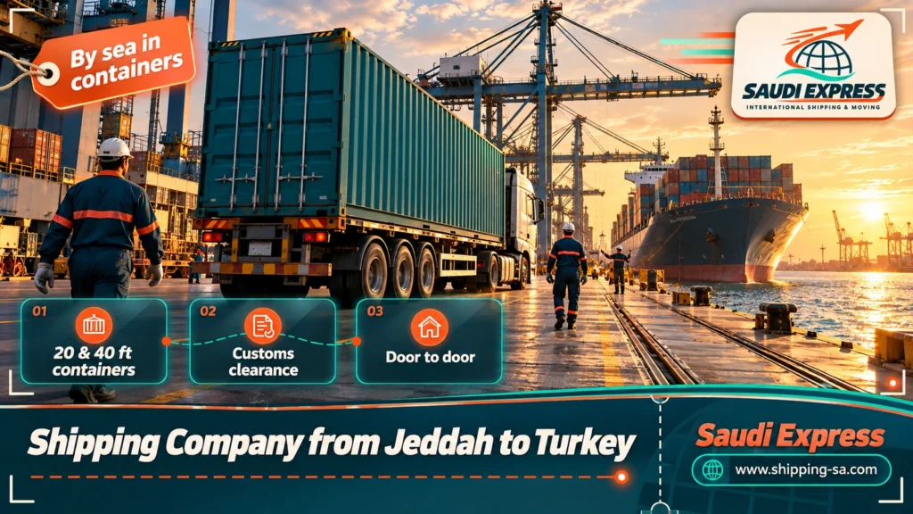 Shipping Company from Jeddah to Turkey