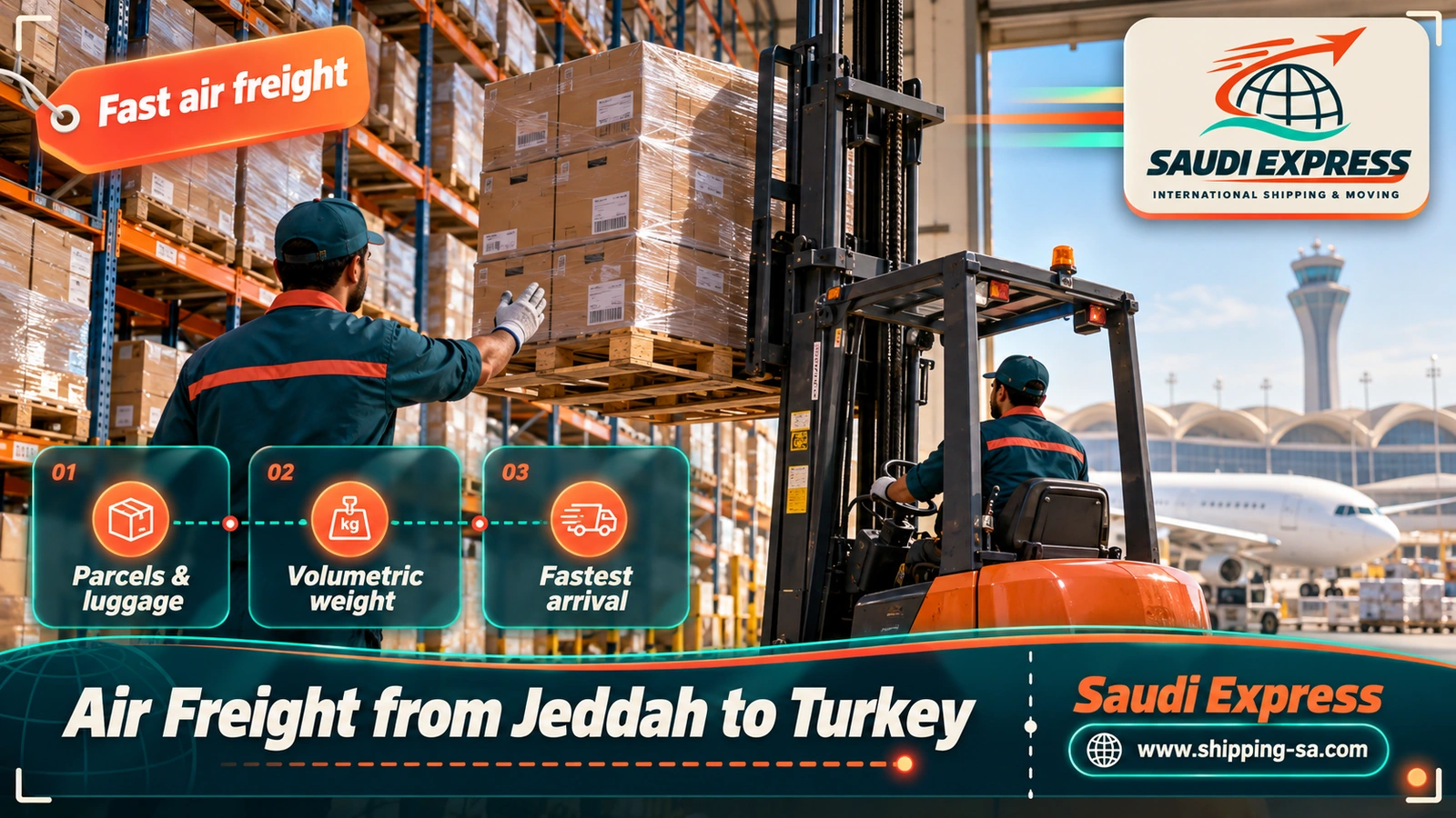 Air Freight from Jeddah to Turkey