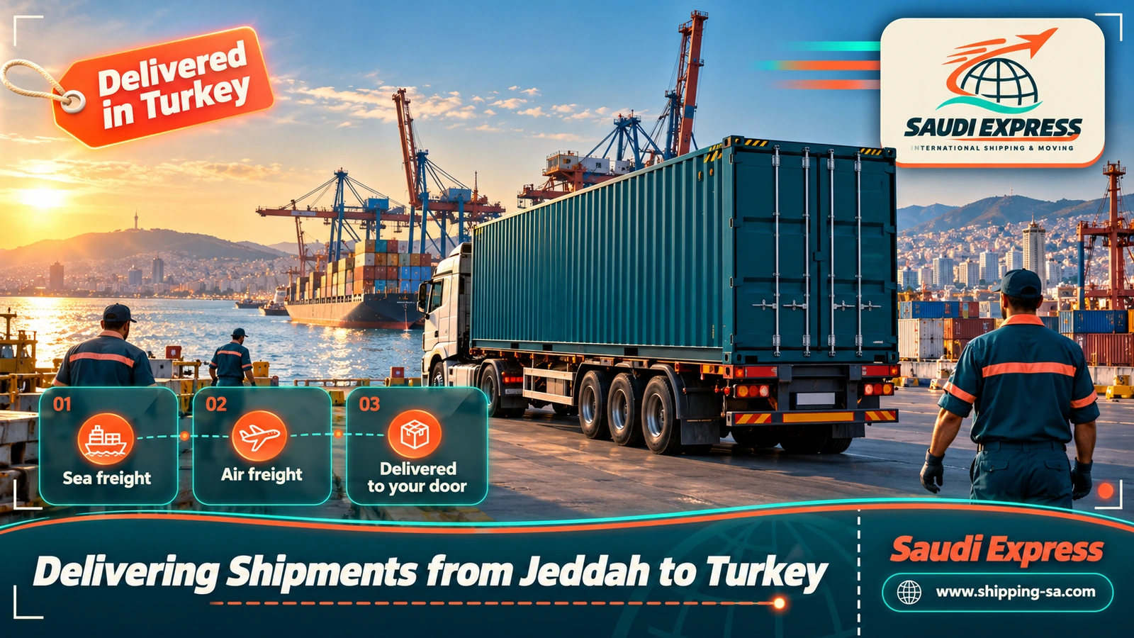 Delivering Shipments from Jeddah to Turkey