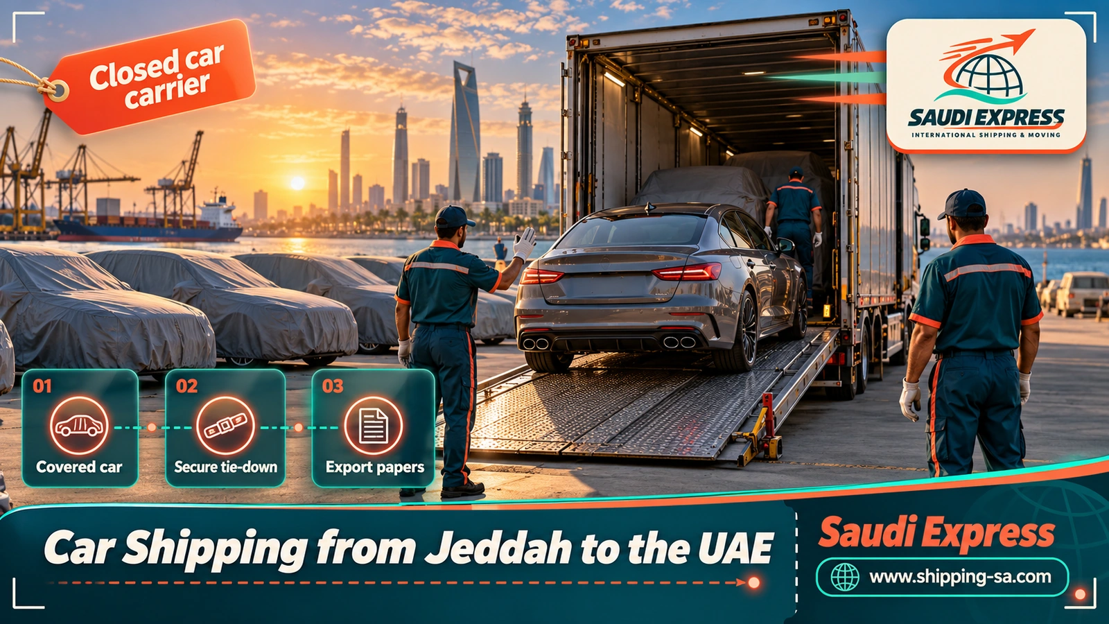 Car Shipping from Jeddah to the UAE