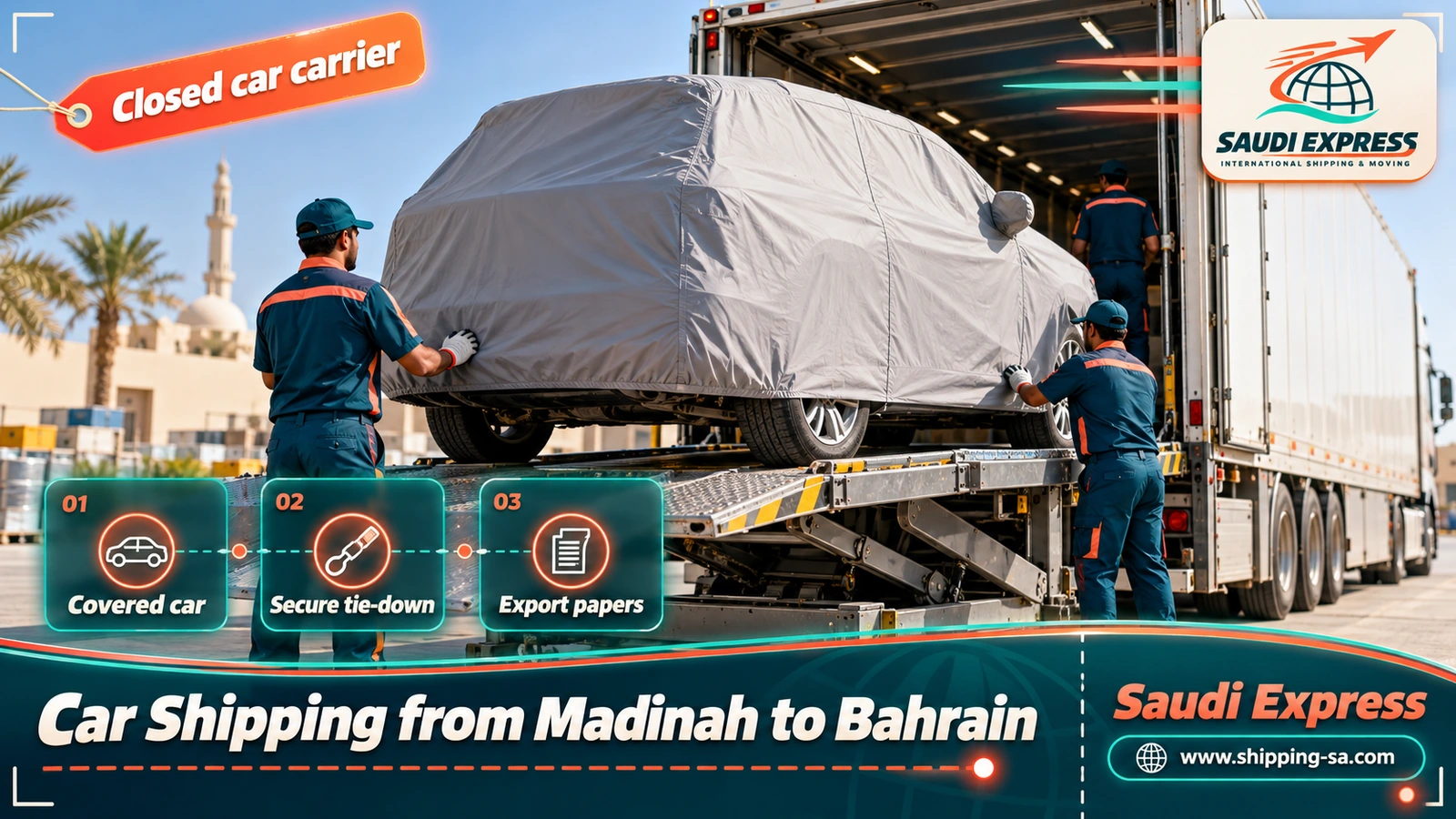 Car Shipping from Madinah to Bahrain