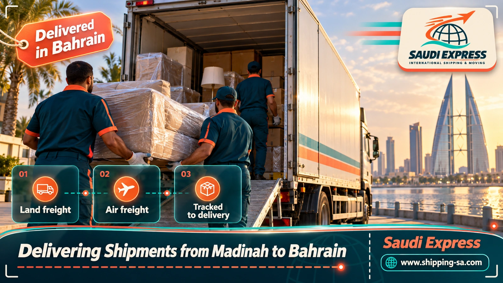 Delivering Shipments from Madinah to Bahrain