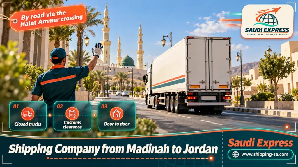 Shipping Company from Madinah to Jordan