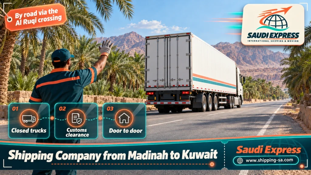 Shipping Company from Madinah to Kuwait