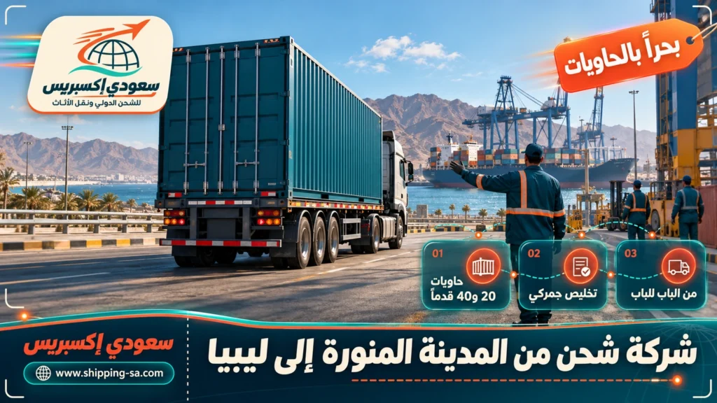 شركة شحن من المدينة المنورة إلى ليبيا