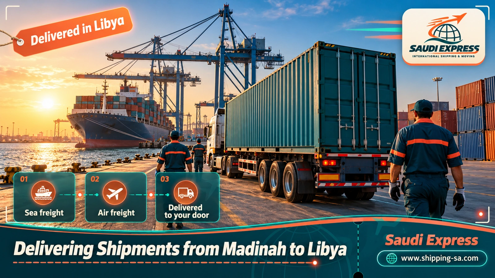 Delivering Shipments from Madinah to Libya