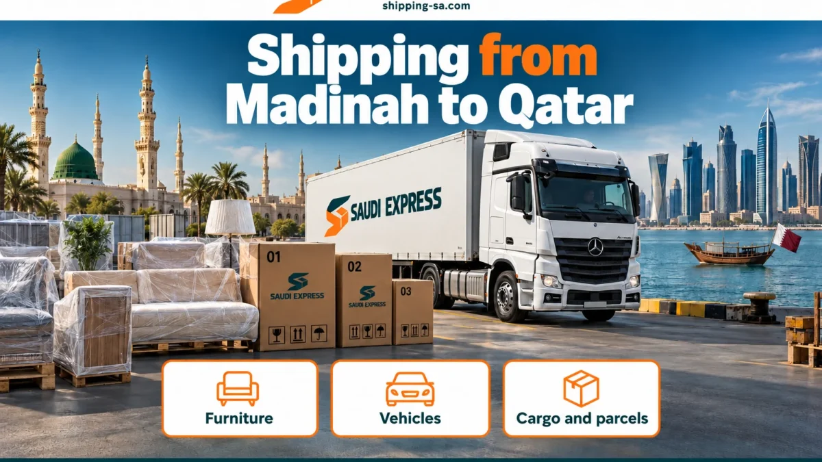 Shipping from Madinah to Qatar — furniture, cargo and parcels