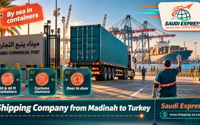 Shipping Company from Madinah to Turkey