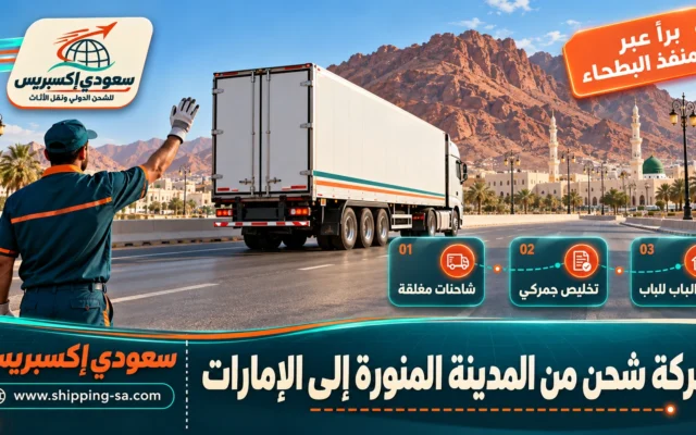 شركة شحن من المدينة المنورة إلى الإمارات