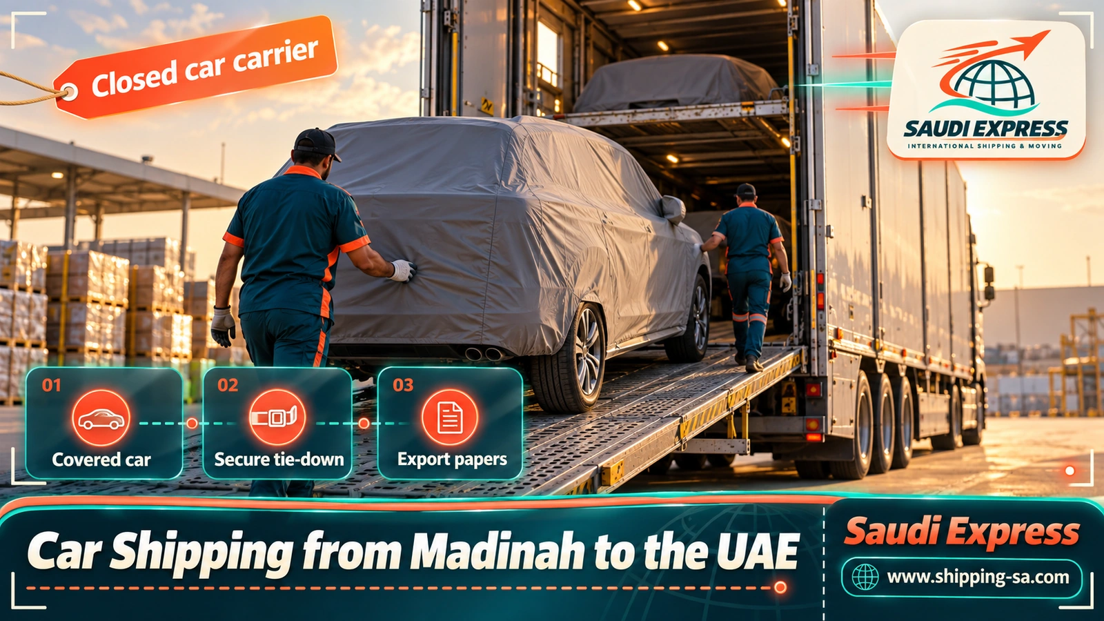 Car Shipping from Madinah to the UAE