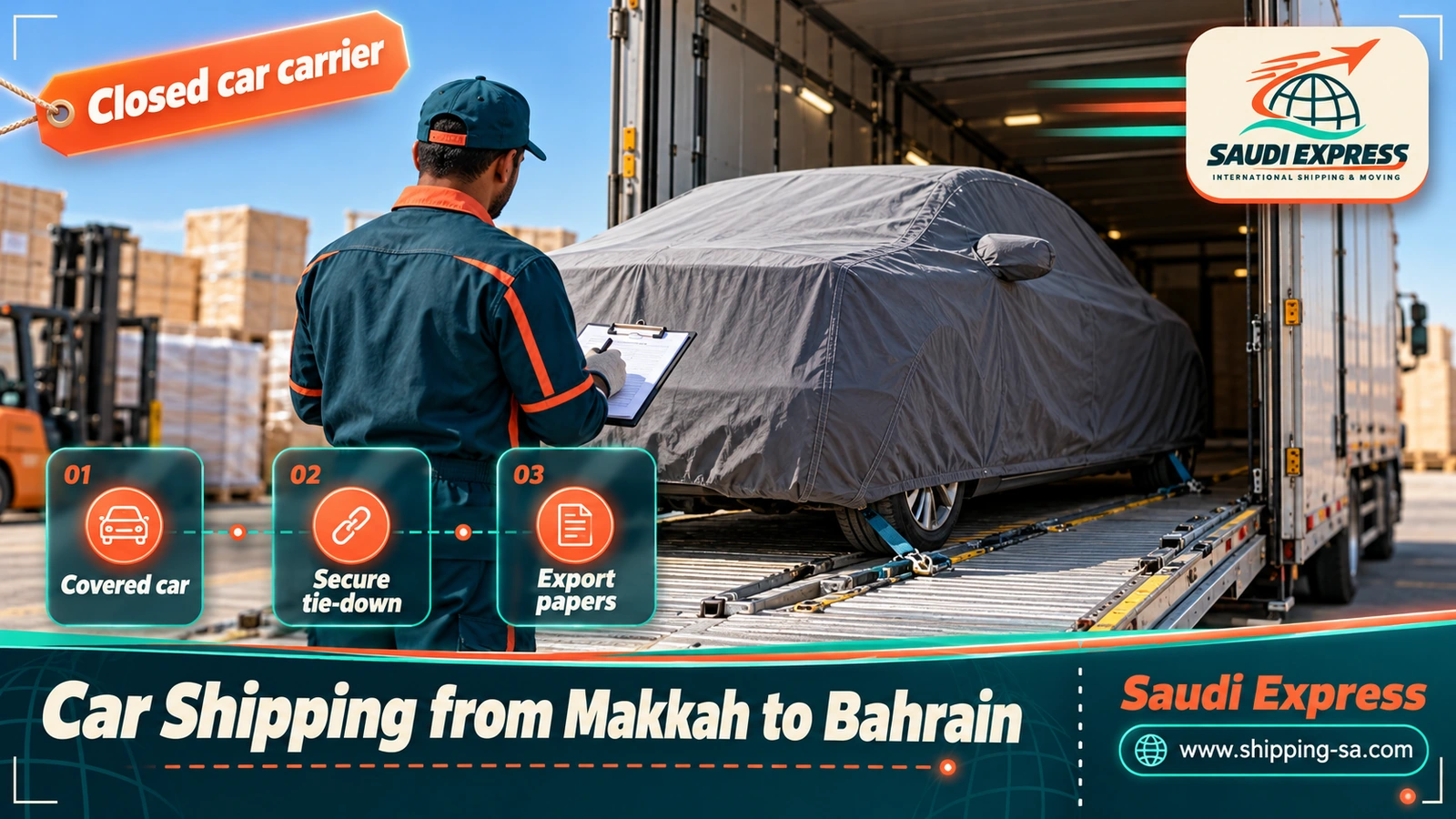 Car Shipping from Makkah to Bahrain