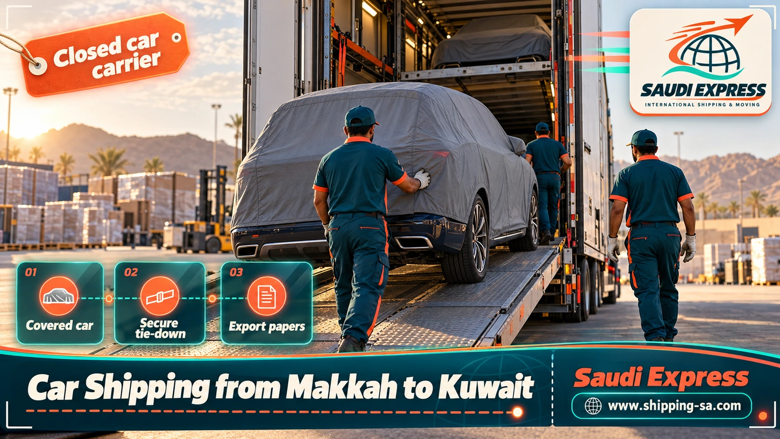 Car Shipping from Makkah to Kuwait