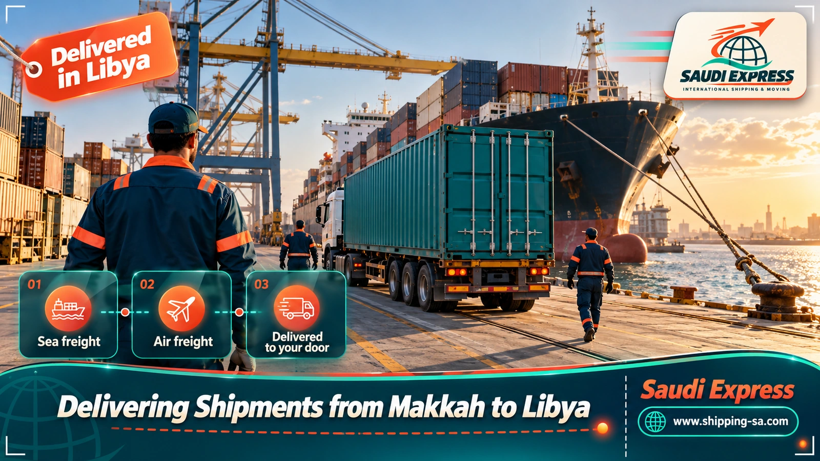 Delivering Shipments from Makkah to Libya