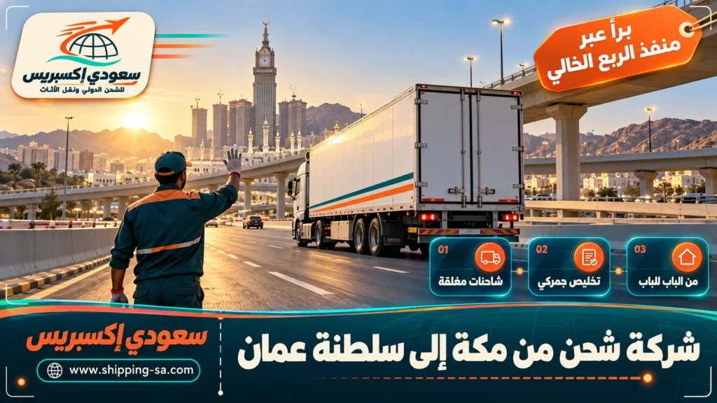 شركة شحن من مكة إلى سلطنة عمان
