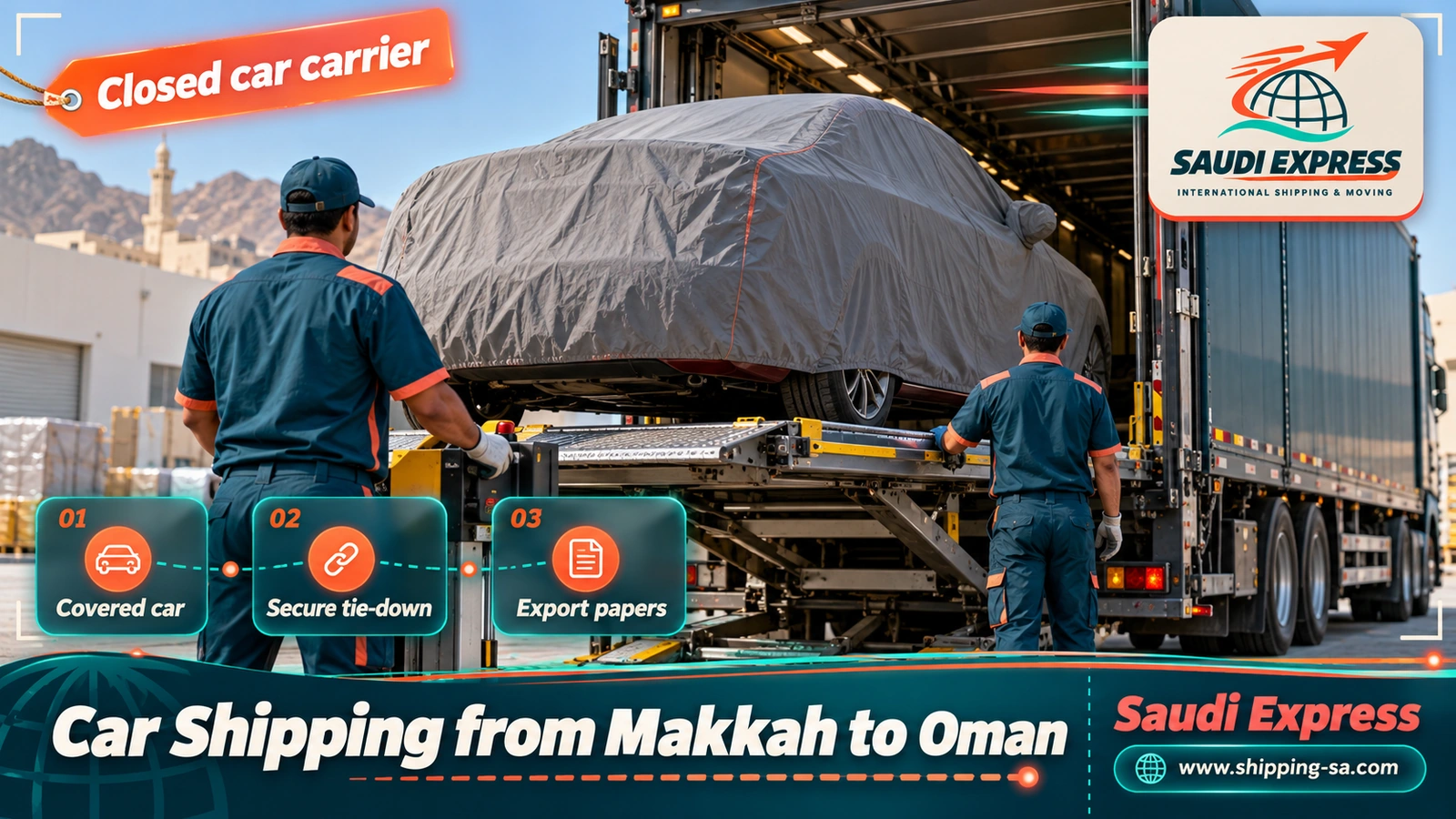 Car Shipping from Makkah to Oman