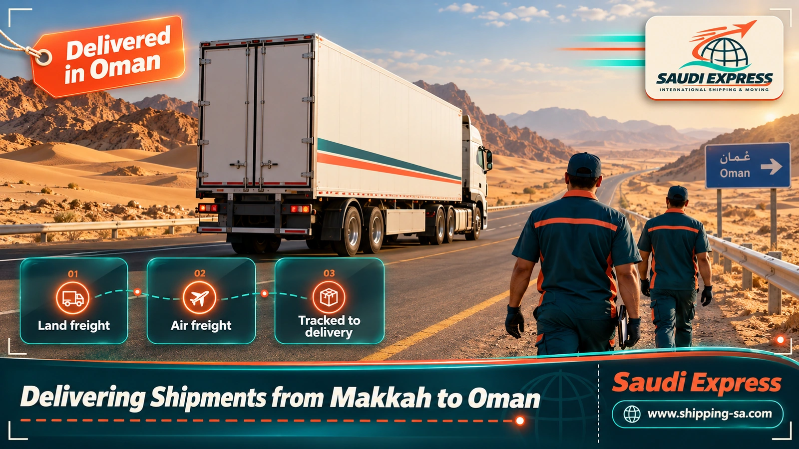 Delivering Shipments from Makkah to Oman