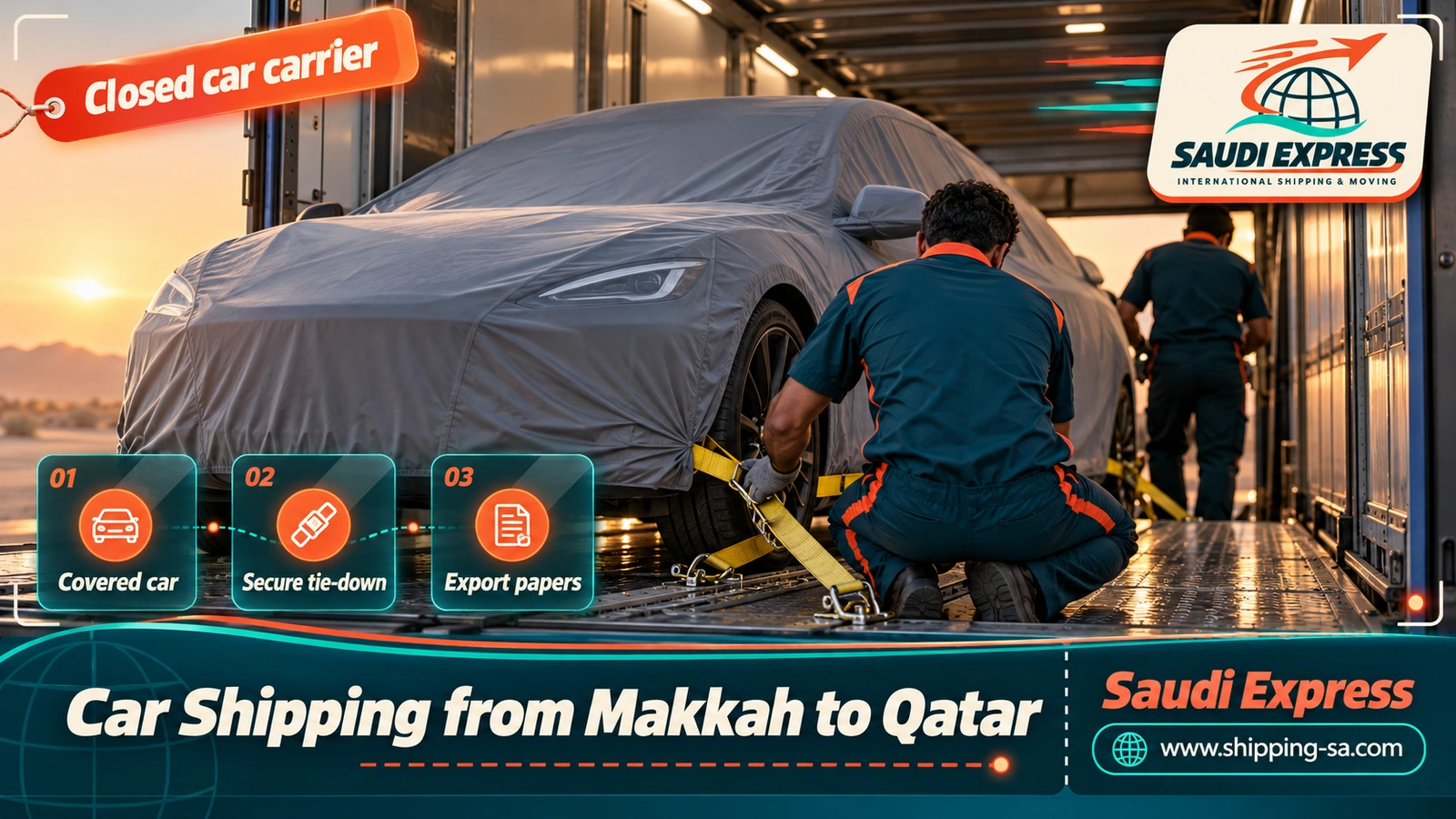 Car Shipping from Makkah to Qatar