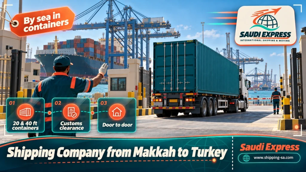 Shipping Company from Makkah to Turkey