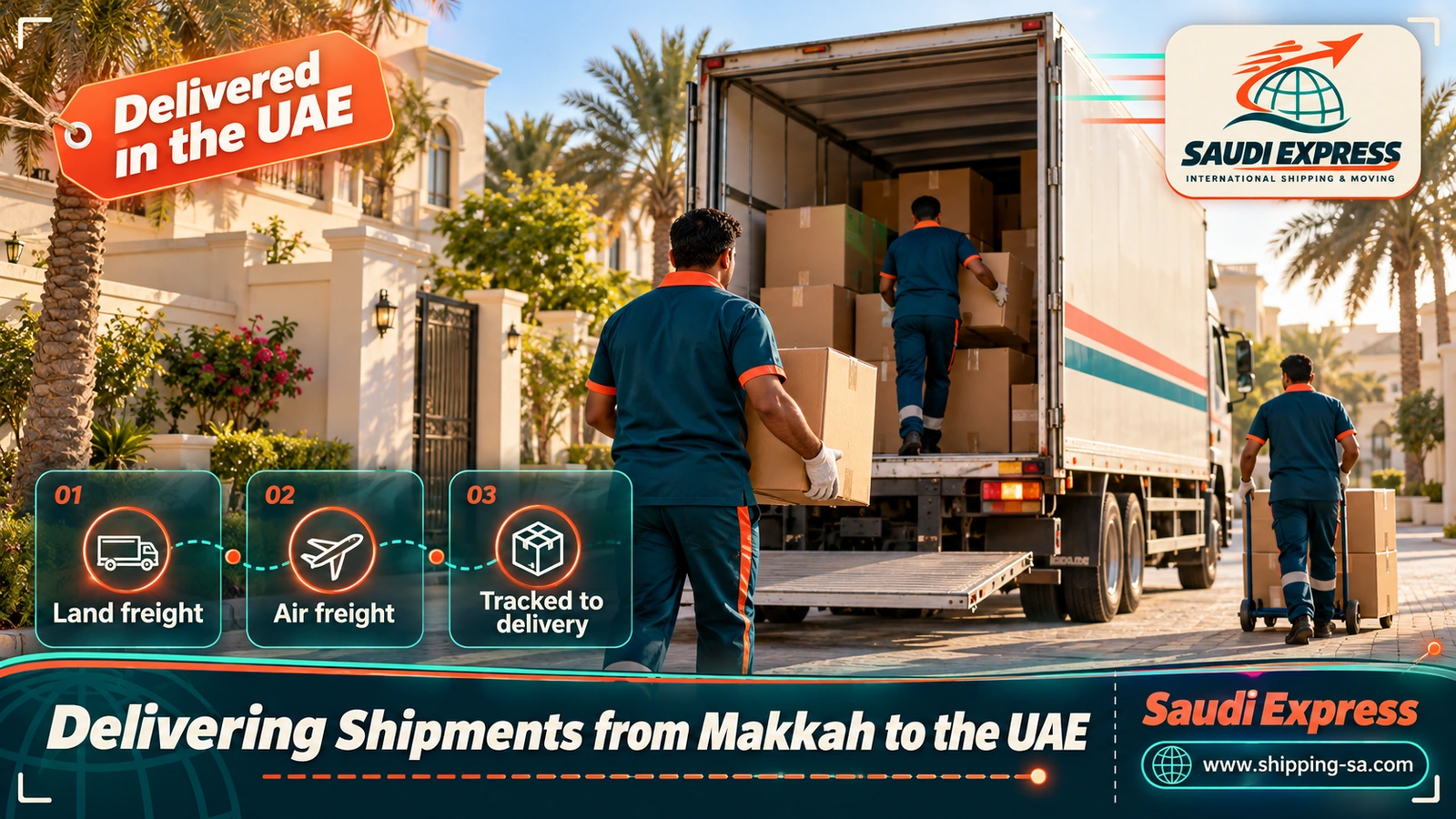 Delivering Shipments from Makkah to the UAE