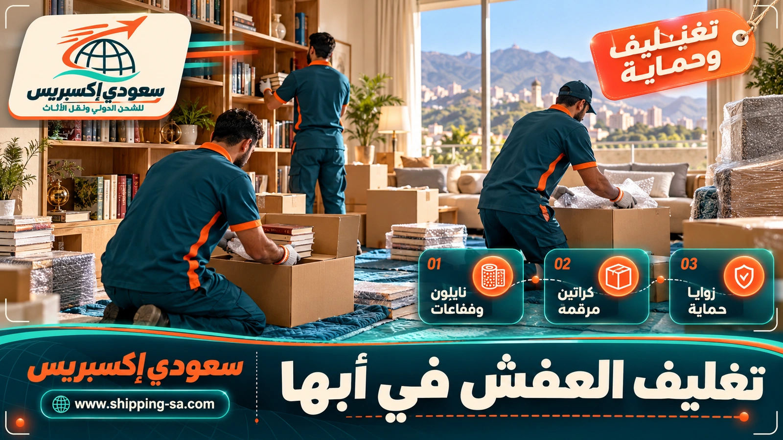 تغليف العفش في أبها