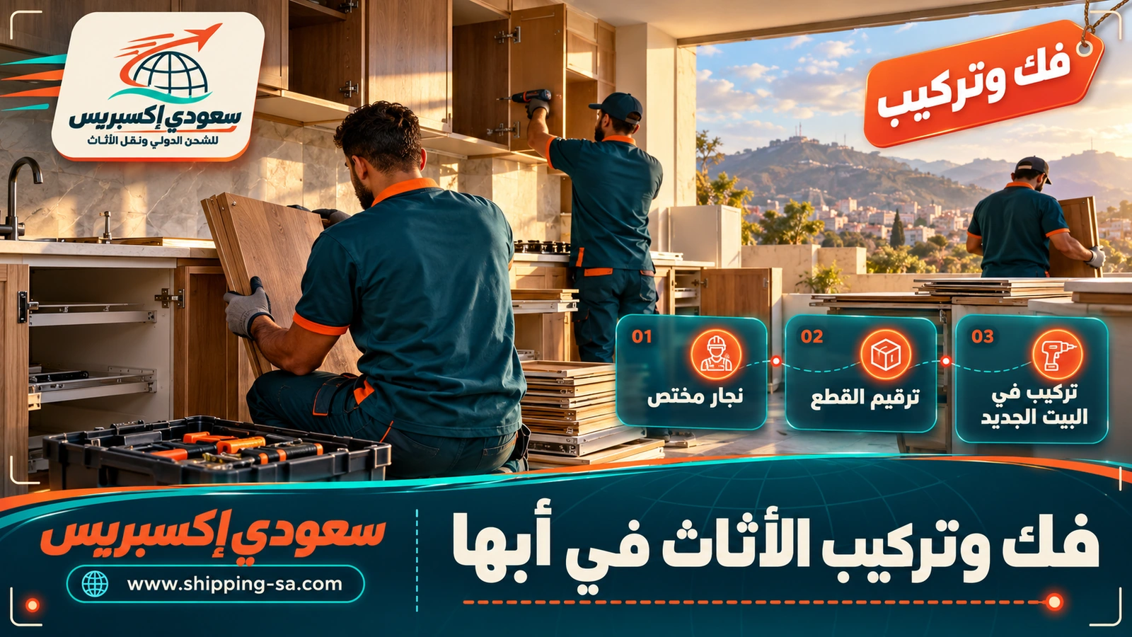 فك وتركيب الأثاث في أبها