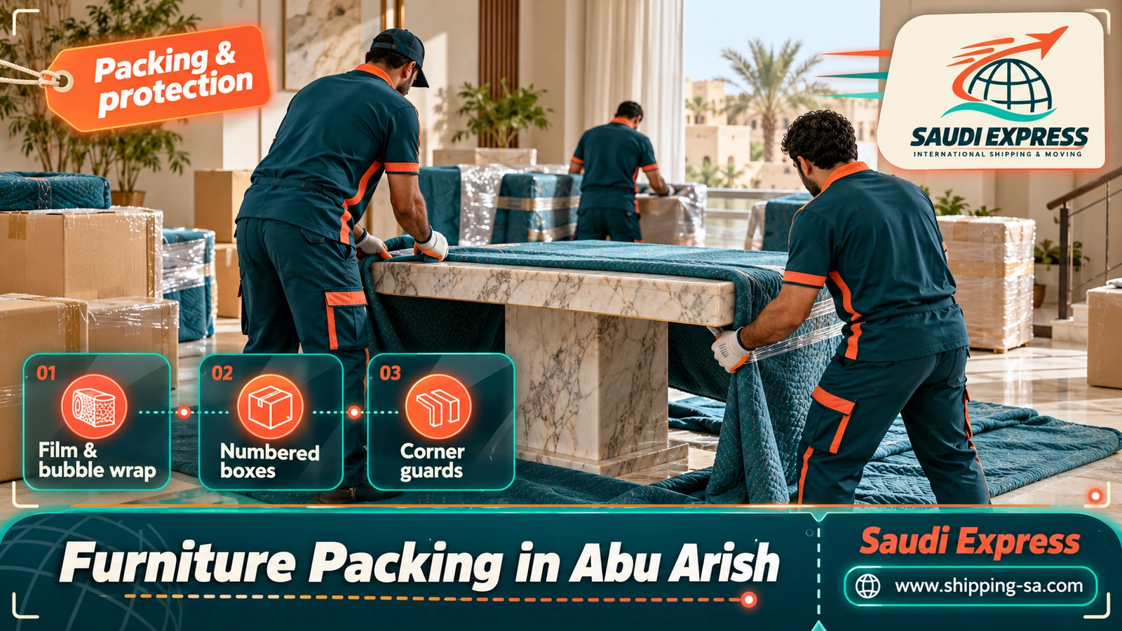 Furniture Packing in Abu Arish