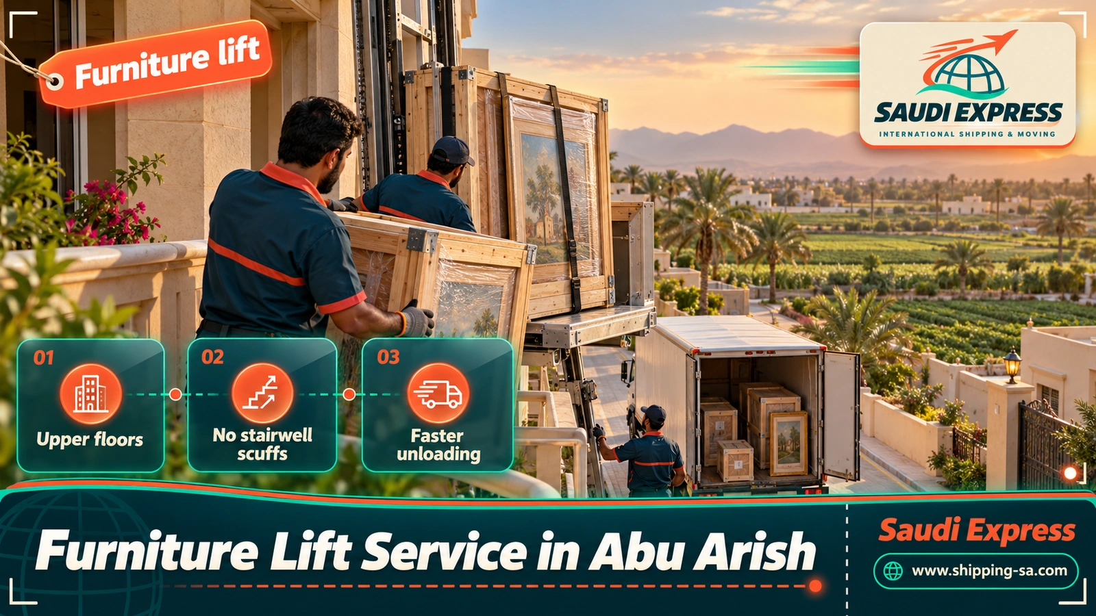 Furniture Lift Service in Abu Arish