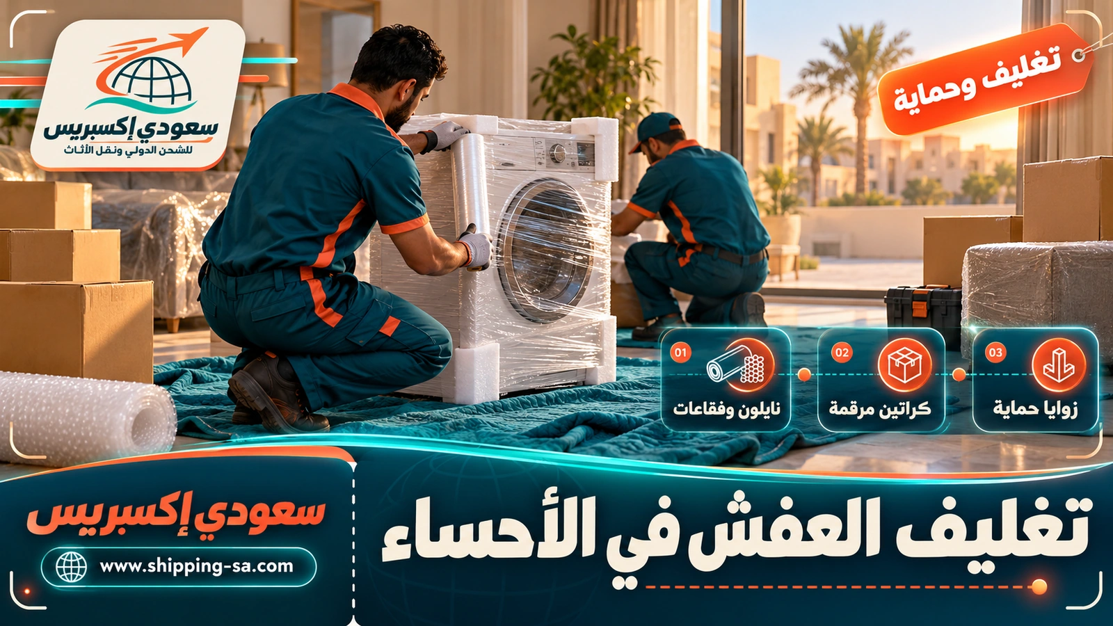 تغليف العفش في الأحساء
