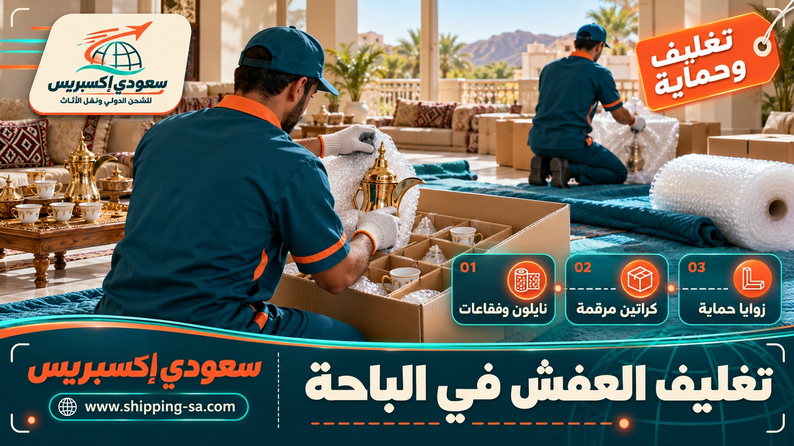 تغليف العفش في الباحة