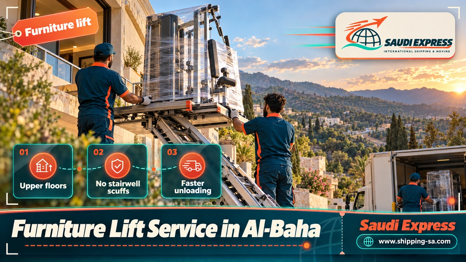 Furniture Lift Service in Al-Baha