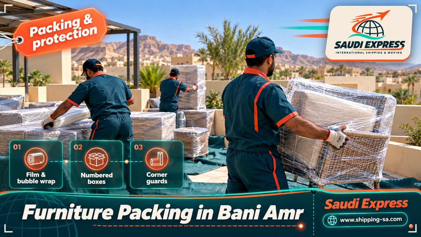 Furniture Packing in Bani Amr