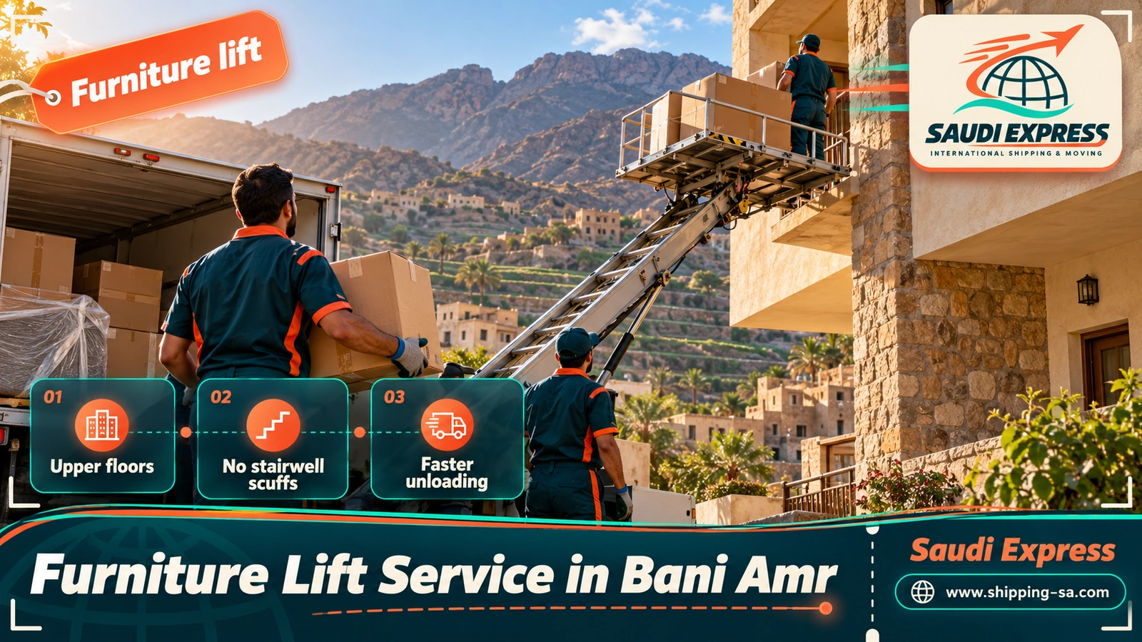 Furniture Lift Service in Bani Amr