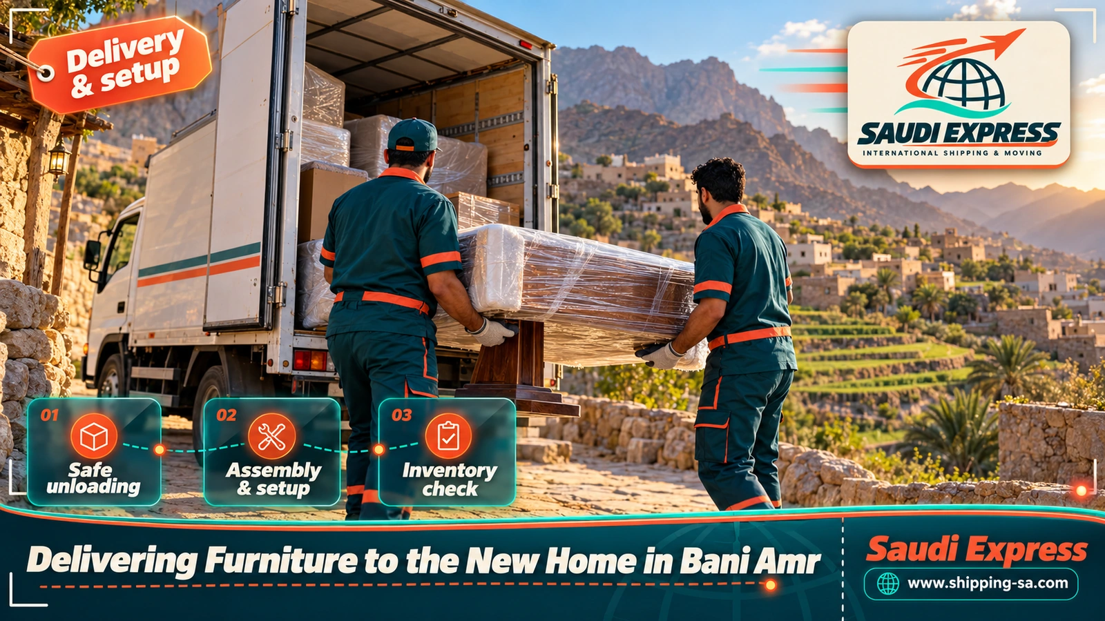 Delivering Furniture to the New Home in Bani Amr