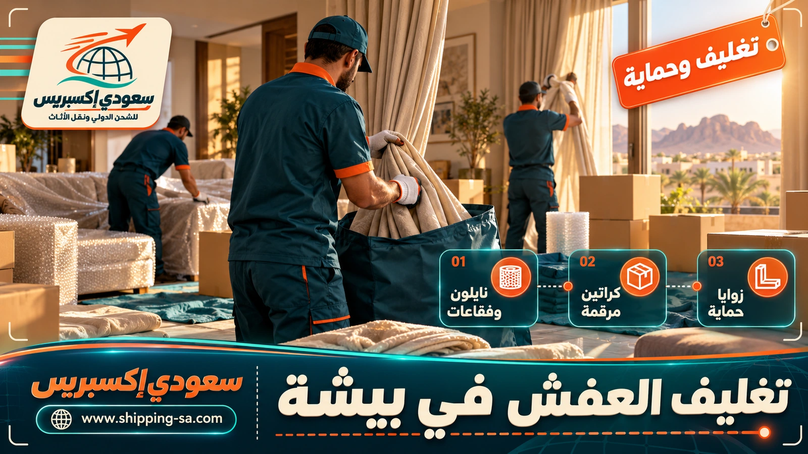 تغليف العفش في بيشة