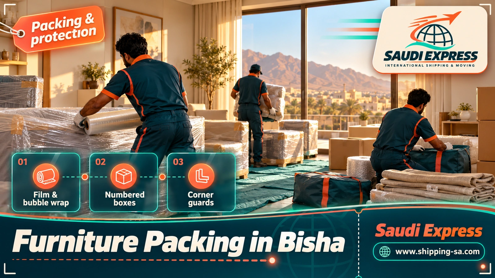 Furniture Packing in Bisha