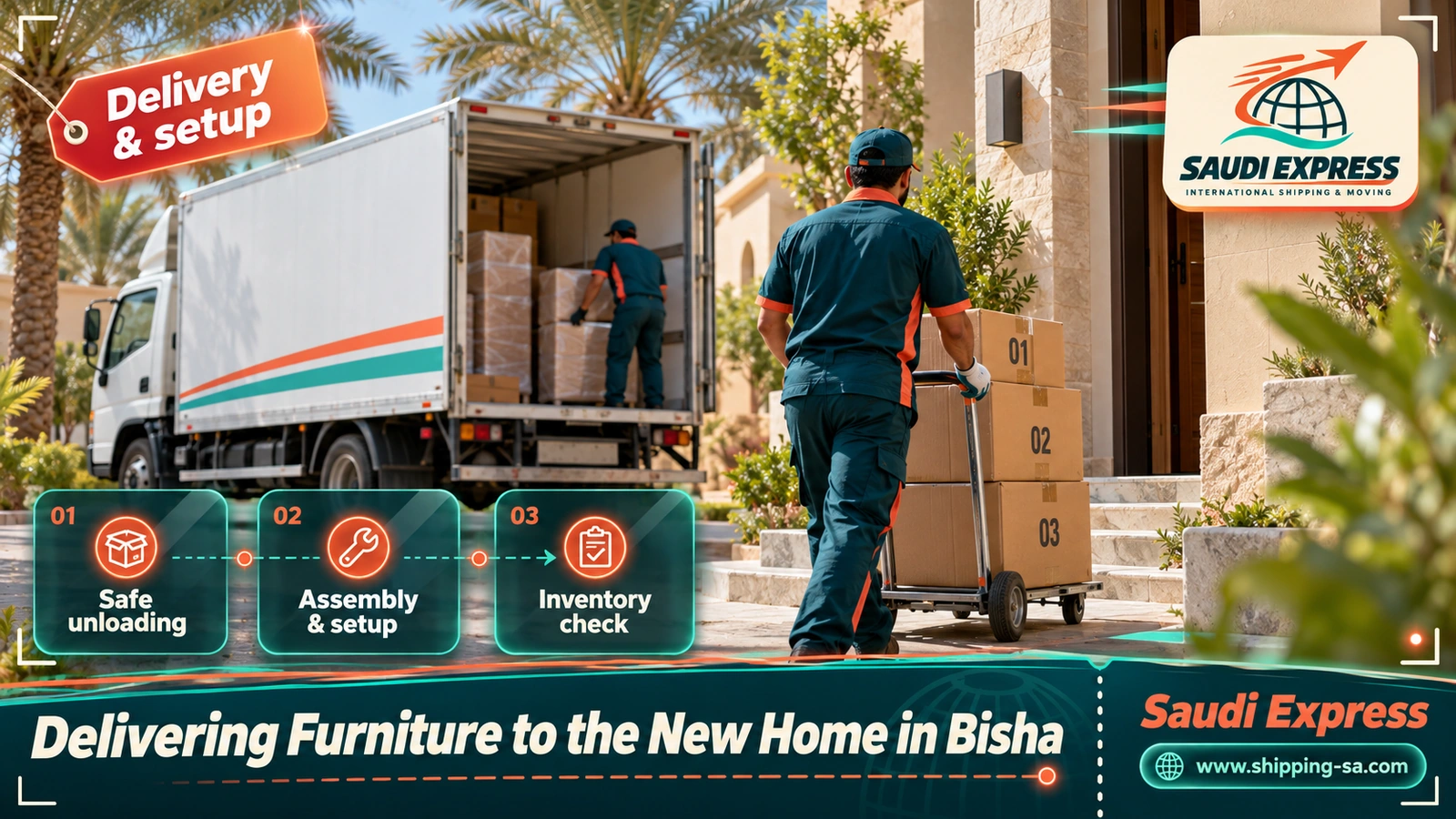 Delivering Furniture to the New Home in Bisha