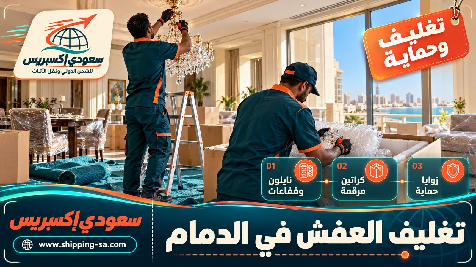تغليف العفش في الدمام