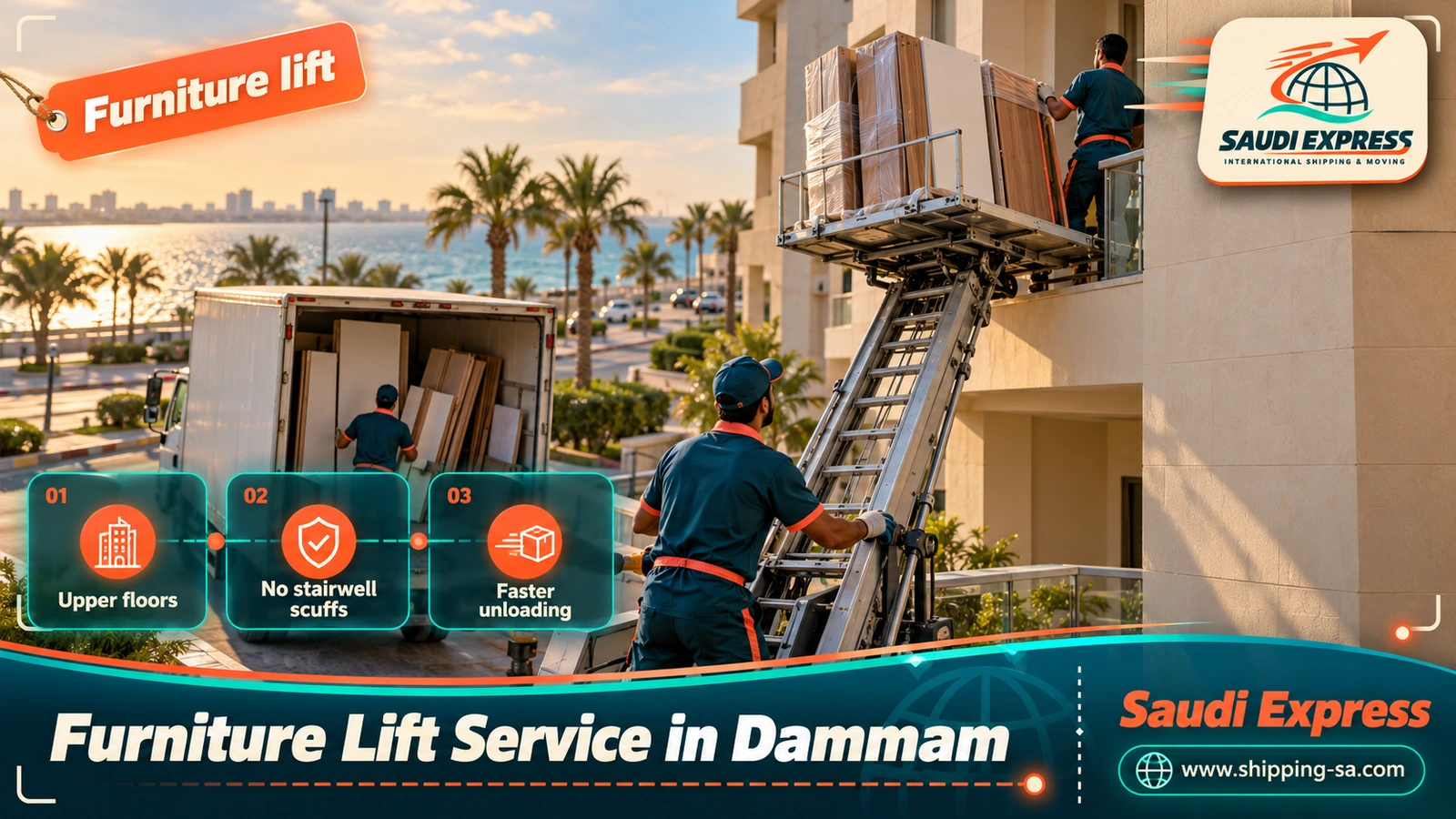 Furniture Lift Service in Dammam