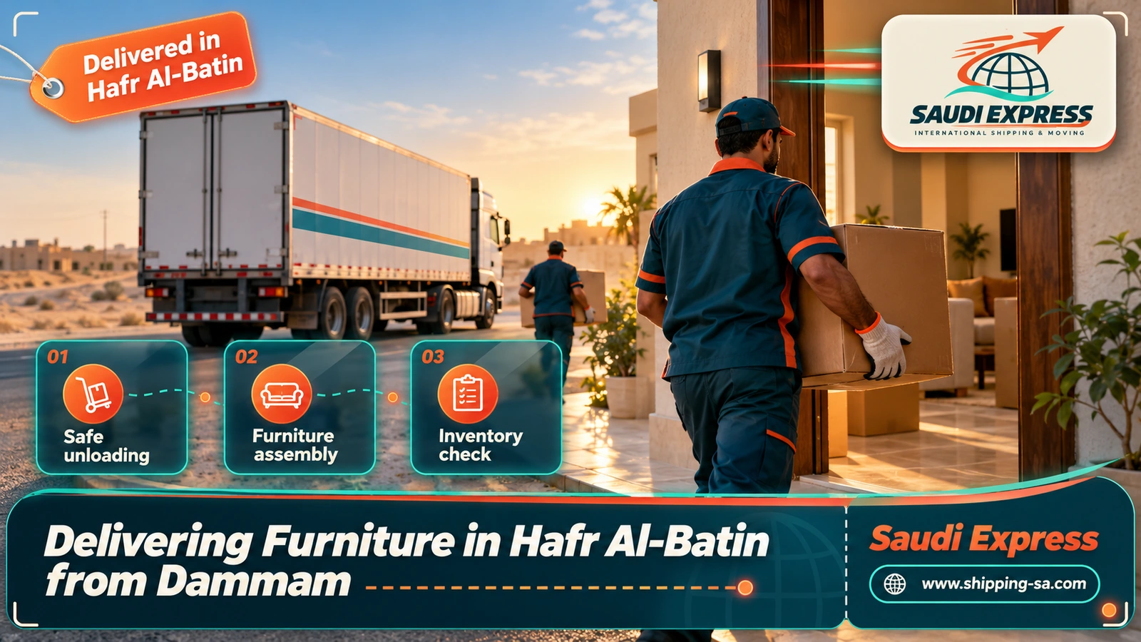 Delivering Furniture in Hafr Al-Batin from Dammam