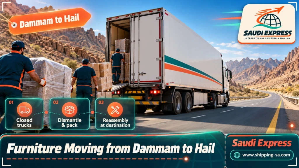 Furniture Moving from Dammam to Hail