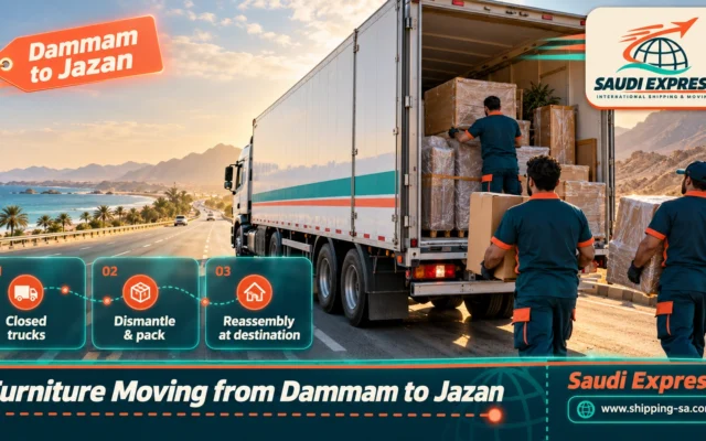 Furniture Moving from Dammam to Jazan