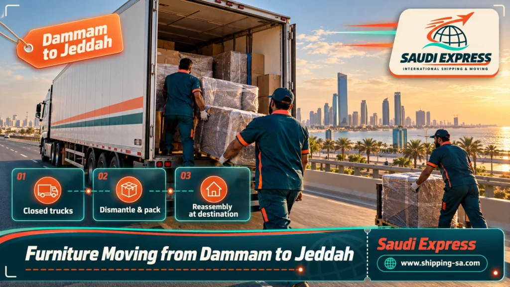 Furniture Moving from Dammam to Jeddah
