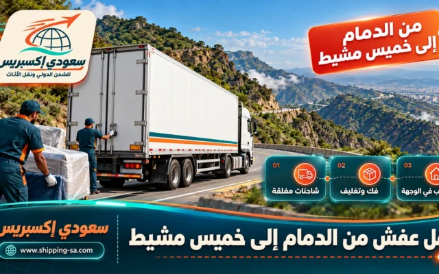 نقل عفش من الدمام إلى خميس مشيط