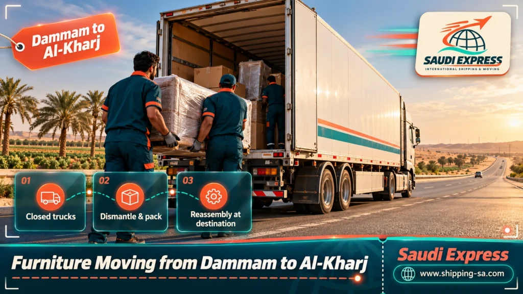 Furniture Moving from Dammam to Al-Kharj