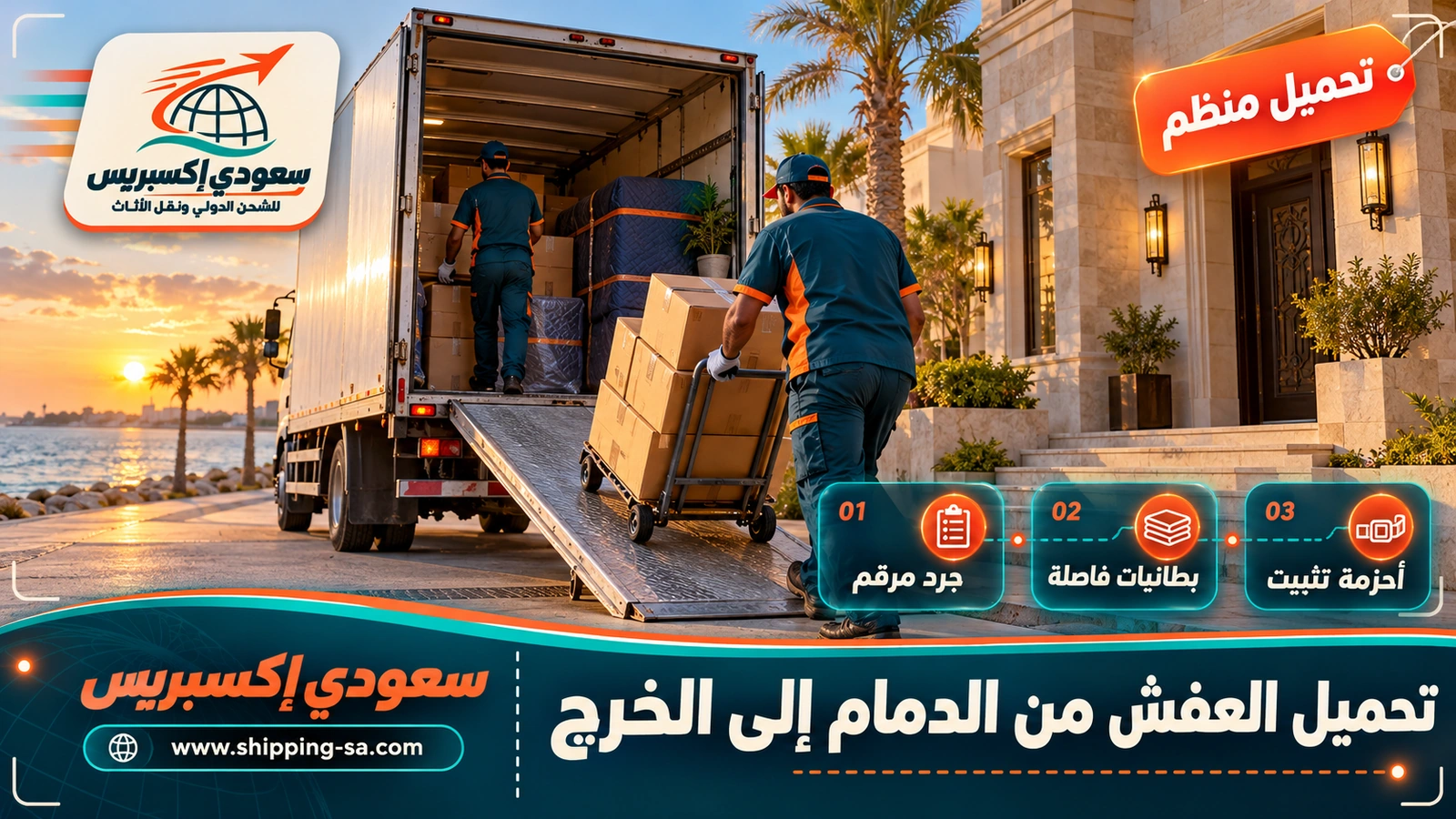 تحميل العفش من الدمام إلى الخرج