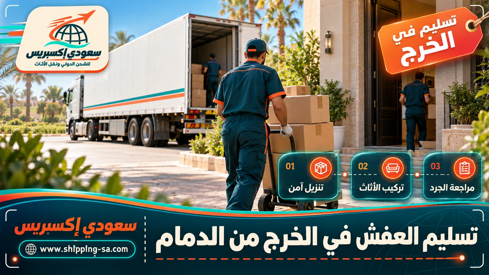 تسليم العفش في الخرج من الدمام